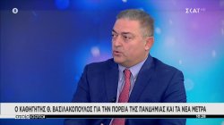  Ο καθηγητής Θ. Βασιλακόπουλος για την πορεία της πανδημίας και τα νέα μέτρα
