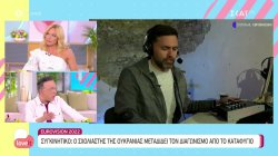 Eurovision: Ο σχολιαστής της Ουκρανίας συγκινεί μεταδίδοντας τον διαγωνισμό από το καταφύγιο 