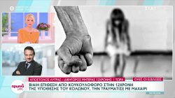 Βίαιη επίθεση από κουκουλοφόρο στην 12χρονη της υπόθεσης του Κολωνού, την τραυμάτισε με μαχαίρι 