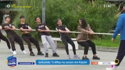 Διελκυστίνδα, το άθλημα που αγαπούν στην Κατερίνη – Ζωντανή επίδειξη με τη συμμετοχή Ευλαμπίας-Γιώργου