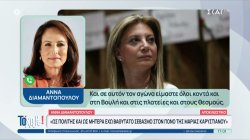 Η Άννα Διαμαντοπούλου απαντά για πρώτη φορά στις αντιδράσεις που προκάλεσε αναφορά της στη Μ.Καρυστινού 