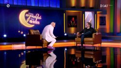 Πρώτος αποψινός καλεσμένος ο Πέτρος Λαγούτης, που έχει έρθει με πολύ όρεξη να τρολάρει τον Φάνη 