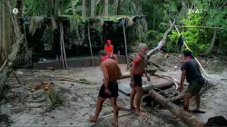 Δέντρο καταπλάκωσε την καλύβα των Αθηναίων - Όλοι προσπάθησαν να την φτιάξουν, ο Benzy ξάπλα 