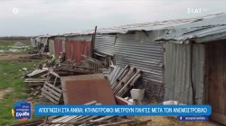 Απόγνωση στα Άνθεια: Κτηνοτρόφοι μετρούν πληγές μετά τον ανεμοστρόβιλο