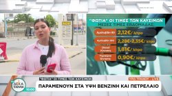 Φωτιά οι τιμές των καυσίμων: Παραμένουν στα ύψη βενζίνη και πετρέλαιο