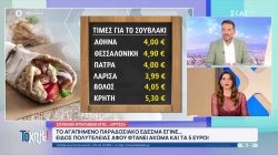 Το σουβλάκι έγινε είδος πολυτελείας αφού φτάνει ακόμα και τα 5 ευρώ! 
