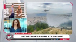 Τελευταία εξέλιξη: Οριοθετήθηκε γρήγορα η φωτιά στη Φιλοθέη 