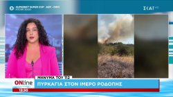 Ροδόπη: Πυρκαγιά στον Ίμερο - Μήνυμα από το 112