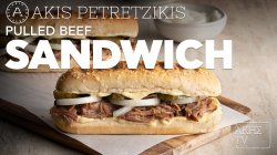Pulled beef sandwich