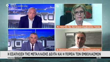 Γκάγκα - Βασιλακόπουλος για την μετάλλαξη Δέλτα και την πορεία των εμβολιασμών