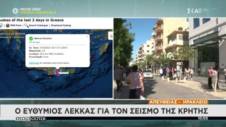 Ο Ευθύμιος Λέκκας για το σεισμό της Κρήτης