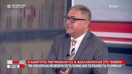 Βασιλακόπουλος σε ΣΚΑΪ: Δεν θα υπάρξει ασφάλεια με το άνοιγμα των σχολείων