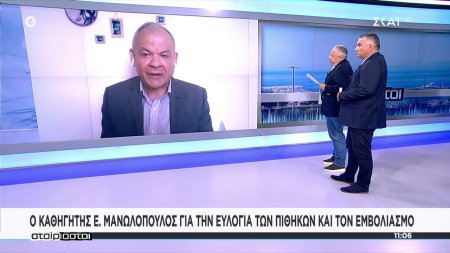 Ο καθηγητής Ε. Μανωλόπουλος για την ευλογιά των πιθήκων και τον εμβολιασμό
