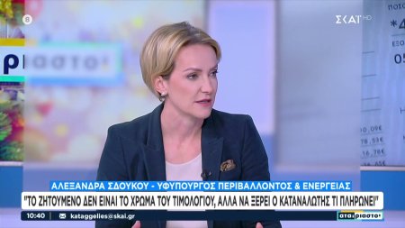 Μαθήματα επιλογής έγχρωμου τιμολογίου ρεύματος από την Υφυπουργό ενέργειας Αλεξάνδρα Σούκου