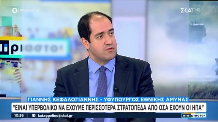 Γ. Κεφαλογιάννης: «Είναι υπερβολικό να έχουμε περισσότερα στρατόπεδα απ' όσα έχουν οι ΗΠΑ» 