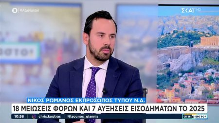 Ν. Ρωμανός: «Το γιορτινό τραπέζι ήταν 3% κάτω από πέρσι - Υπάρχει σαφής αποκλιμάκωση του πληθωρισμού» 