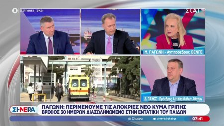 Παγώνη: Περιμένουμε νέο κύμα γρίπης τις απόκριες – Διασωληνωμένο βρέφος 30 ημερών 