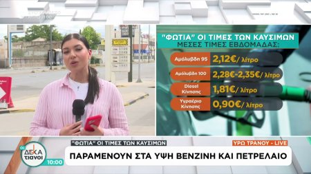 Φωτιά οι τιμές των καυσίμων: Παραμένουν στα ύψη βενζίνη και πετρέλαιο