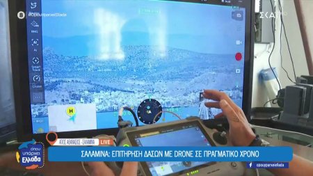 Σαλαμίνα: Επιτήρηση δασών με drone σε πραγματικό χρόνο 