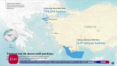Χάρτης πρόκληση για τα παράνομα τουρκικά θαλάσσια πάρκα – Το σύνθημα για κατάκτηση του κόσμου το 2071