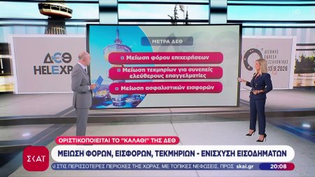 «Κλείδωσαν» τα μέτρα της ΔΕΘ: Μείωση φόρων, εισφορών, τεκμηρίων, τιμής ρεύματος, ενίσχυση εισοδημάτων 