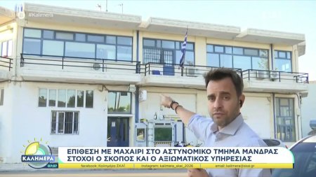 Πως έγινε η επίθεση στο Αστυνομικό Τμήμα Μάνδρας – Διασωληνωμένος ο δράστης μετά από πυροβολισμό 