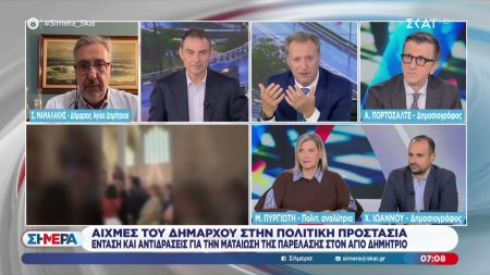 Ο Ά. Πορτοσάλτε, ο Χ. Ιωάννου και η Μ. Πυργιώτη σχολιάζουν την πολιτική επικαιρότητα στο «Σήμερα» 