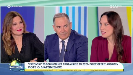 Βιβή Χαραλαμπογιάννη: Έρχονται 20.000 μόνιμες προσλήψεις το 2027 - Ποιες θέσεις αφορούν, πότε είναι ο διαγωνισμός 