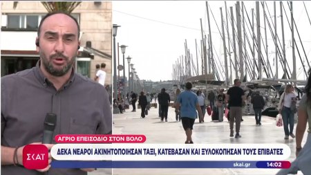 Άγριο επεισόδιο στον Βόλο: Δέκα νεαροί ακινητοποίησαν ταξί κατέβασαν και ξυλοκόπησαν τους επιβάτες 
